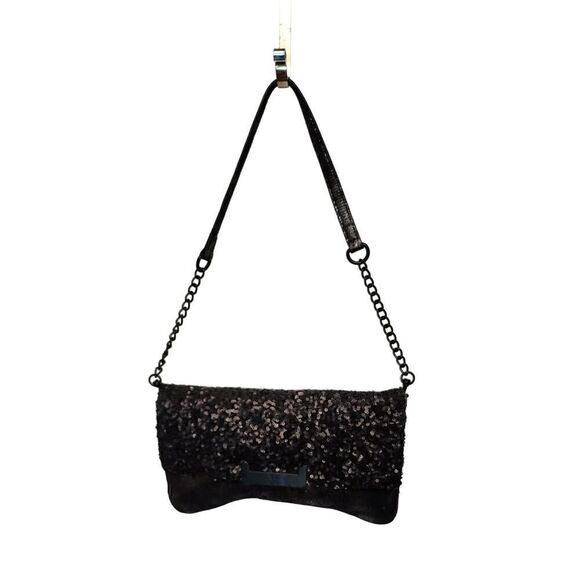 Simply Vera  Wang Sequins Evening Clutch Purse Metallic Accent. - Picture 1 of 13